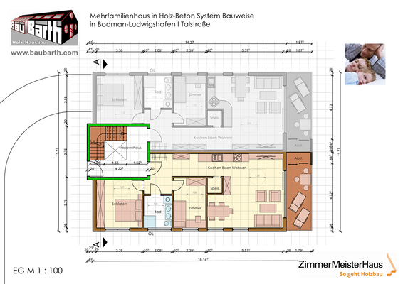 Grundriss Wohnung EG2