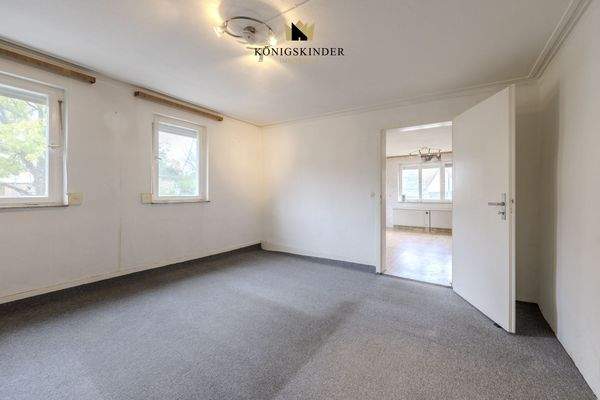 Ehemaliges Schlafzimmer im Obergeschoss.