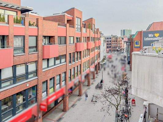 Blick in die Einkaufsstraße