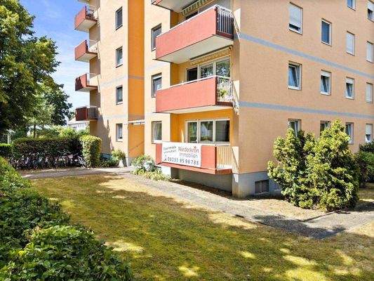 Aussen Blick auf Balkon