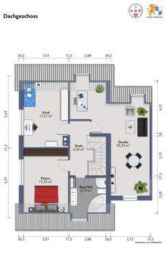 Grundriss Dachgeschoss