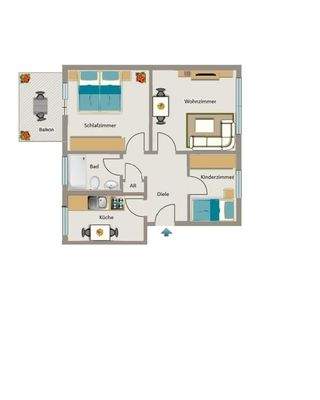 Grundriss beispielhaft