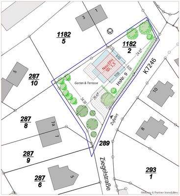 Beispiel für eine Bebauung