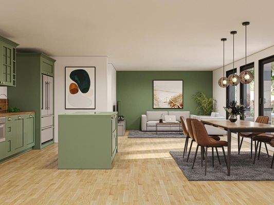 Wohn/Essbereich mit Küche