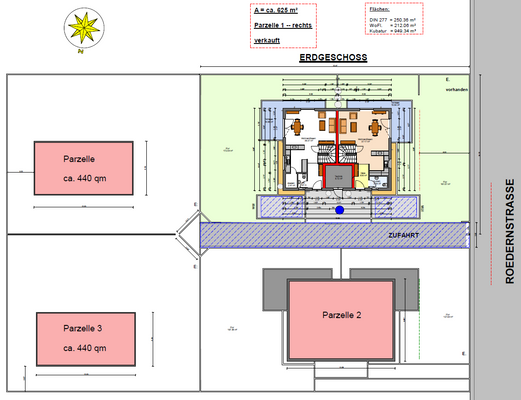 Teilungsplan Grundstück