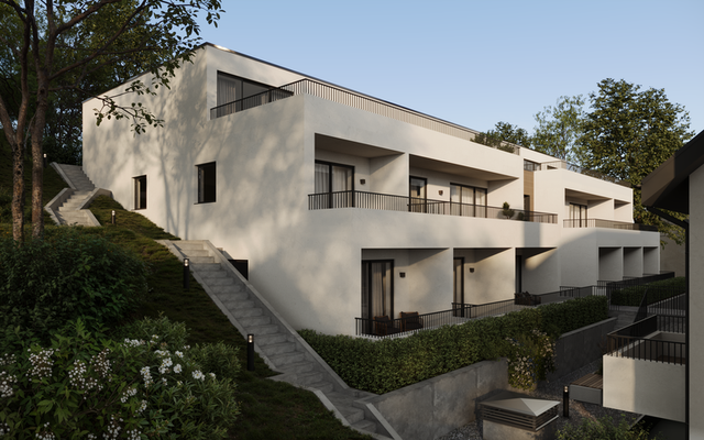 Terrassenansicht - Häuser 2,3