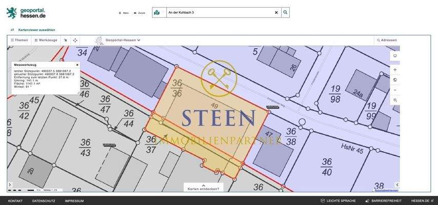 Fläche, zum Supermarkt gehörend