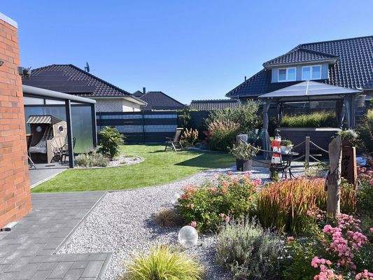 Seitentor Blick Garten