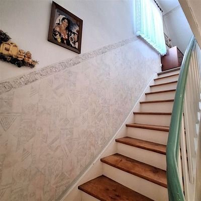 Treppe ins Obergeschoss