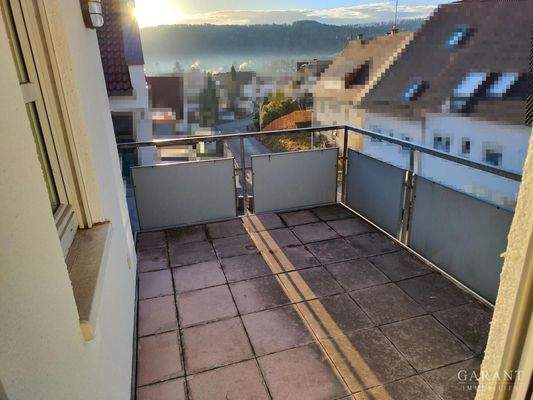 Blick vom Balkon