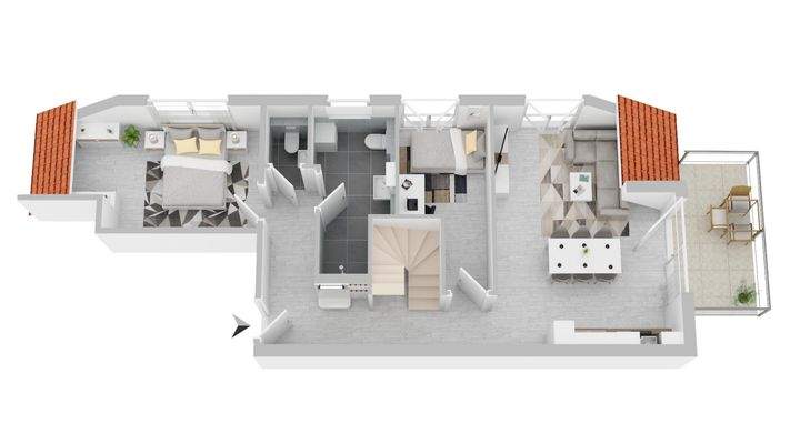 3D-Grundriss 1. DG