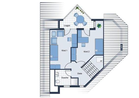 Grundriss oberer Bereich