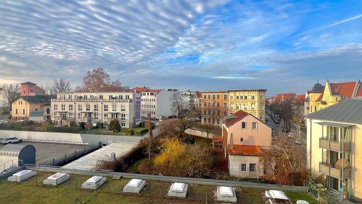 Unverbauter Blick über die Nachbarschaft