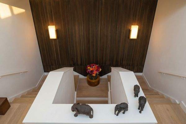 Aufgang innerhalb des Penthouses 