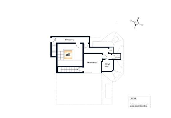 Grundriss Dachterrasse