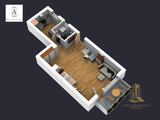 3-D Plan der Wohnung