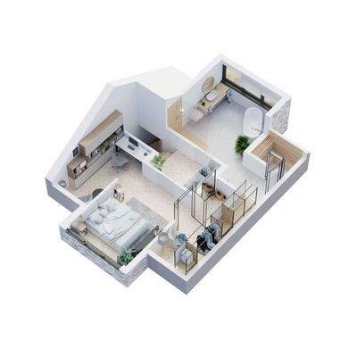 Dachgeschoss 2. Etage (Maisonette)