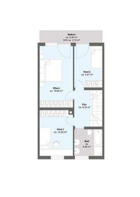 Grundriss Obergeschoss