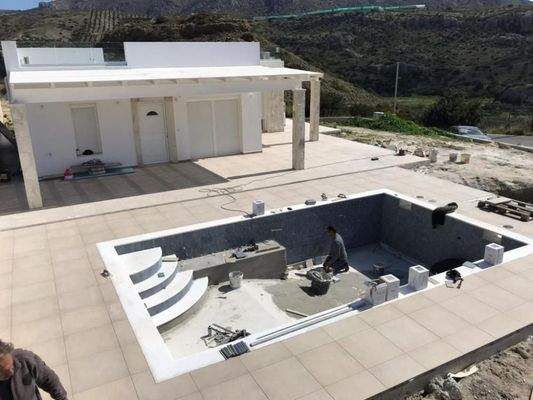 MIT VIDEO! Kreta, Makry Gialos: Neubau - Bungalow mit Pool und Meerblick zu verkaufen