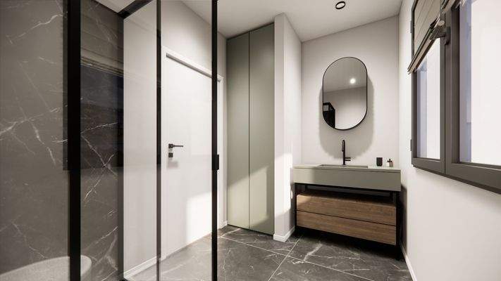 Badezimmer - Visualisierung, Abweichungen möglich!