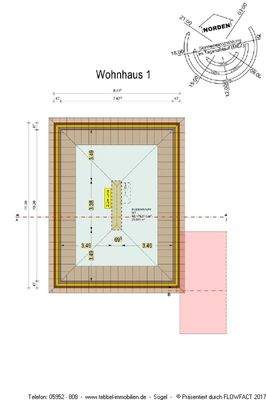 Grundrisszeichnung - Dachgeschoss