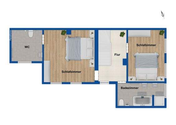 Grundriss Obergeschoss