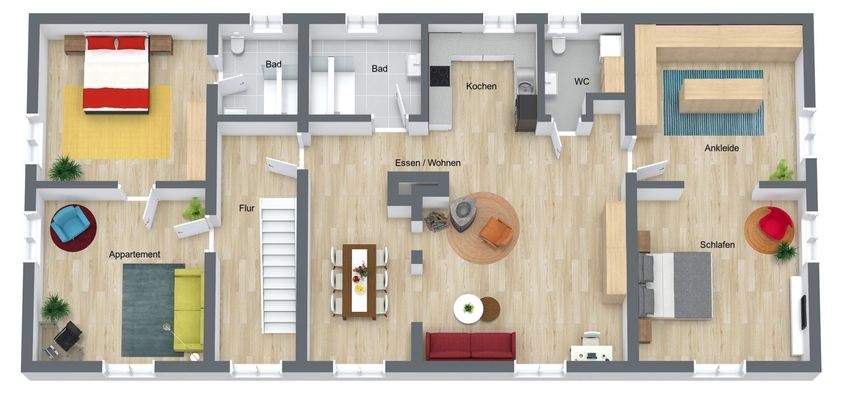 Grundriss Haupthaus 2. OG