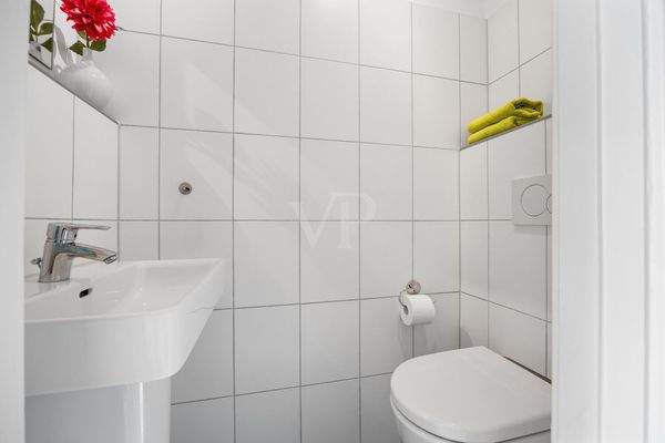 Das Gäste-WC Wohnung 1