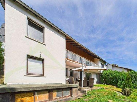 Haus in der Rückansicht