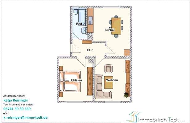 Zwickau, Wilkestr. 8, 1.OG links