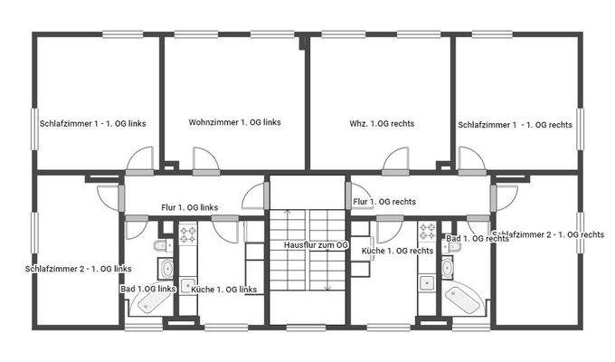 Grundriss Whg. im OG