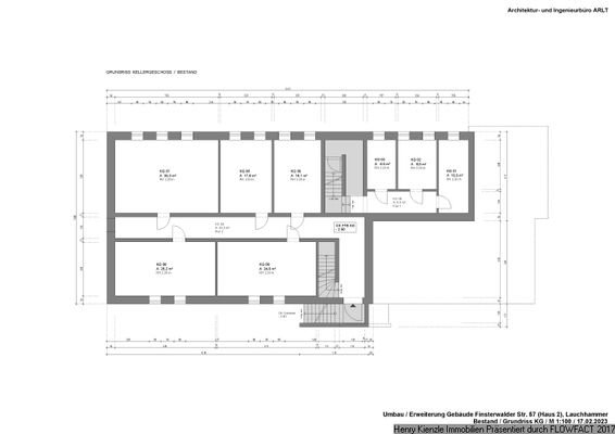 Grundriss Bestand Kellergeschoss