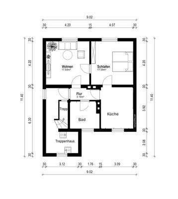 Grundriss, Obergeschoss