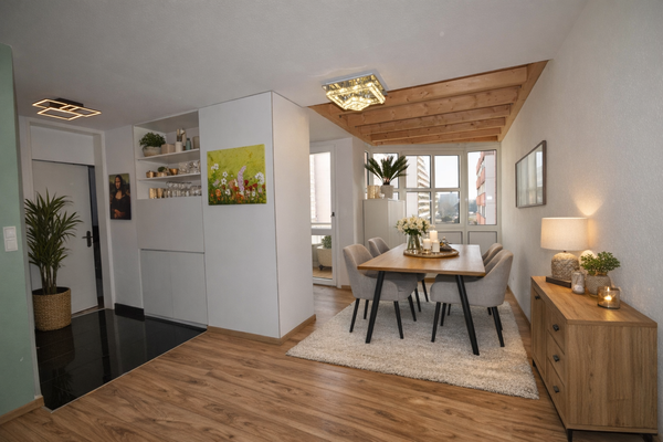 Esszimmer visualisiert