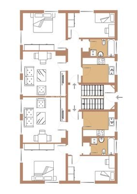 Grundriss Erdgeschoss/Obergeschoss