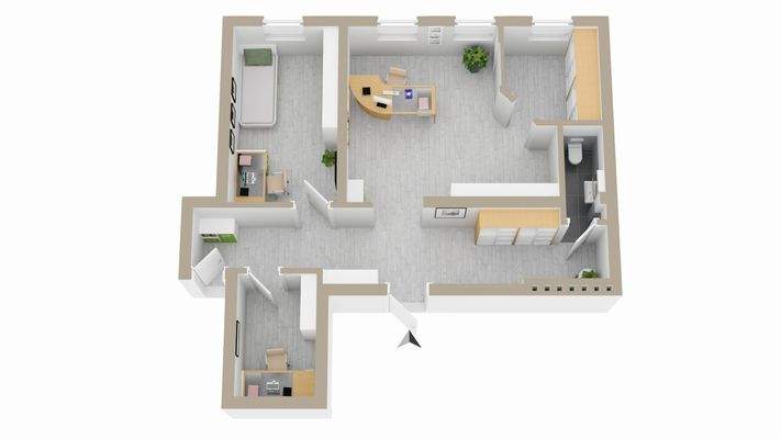 Grundriss OG (Beispiel Büro)