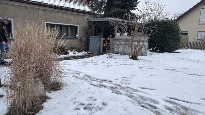 Grundstück im Winter