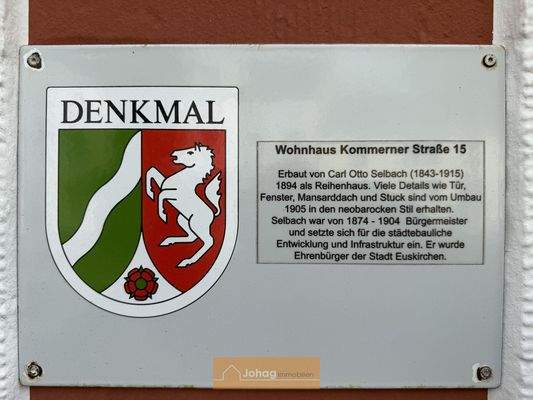 Plakette Denkmal