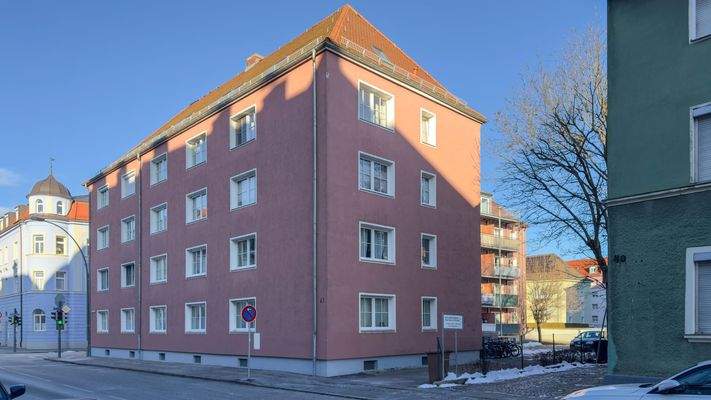 Südwestansicht von der Schwestergasse aus - Balkon im Innenhof