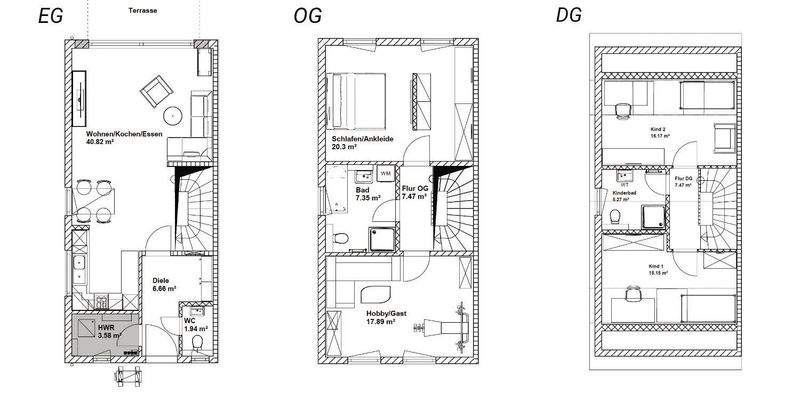 RH Mainz 128 - Übersicht Grundrisse