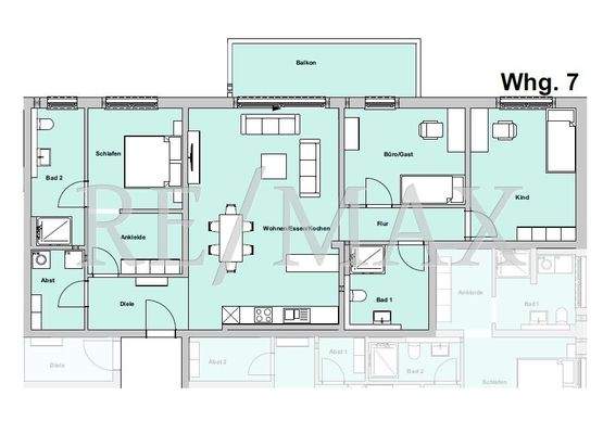 Whg 7 Grundriss 4 Zimmer