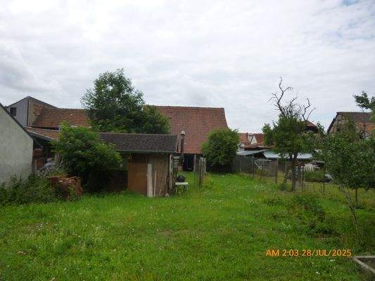 Grundstück  von hinten 