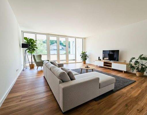 Wohnzimmer - digital gestaged