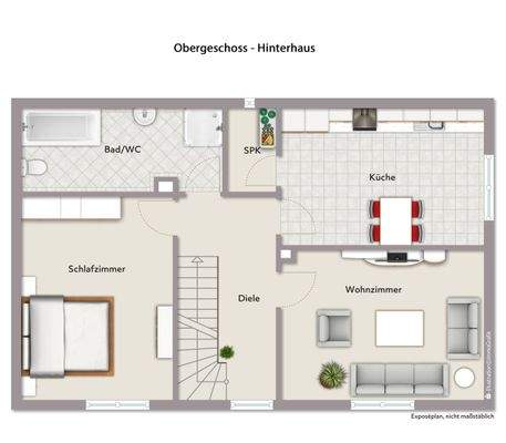 Obergeschoss - Hinterhaus