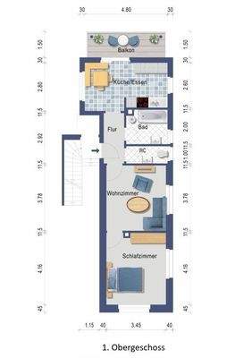 Grundriss 1. Obergeschoss