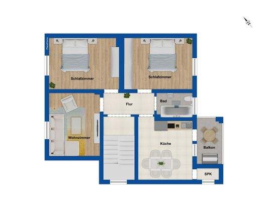 Grundriss Obergeschoss