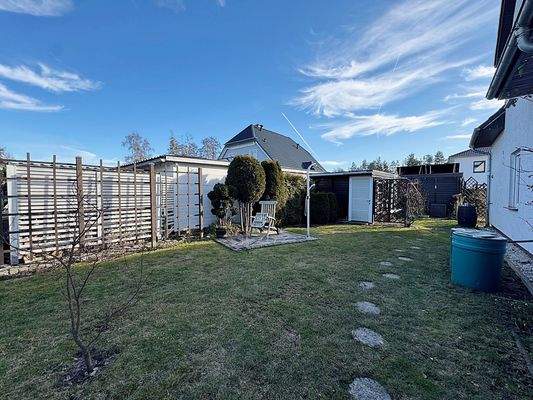 Blick auf das Grundstück