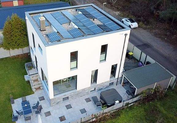 Blick auf die Terrasse