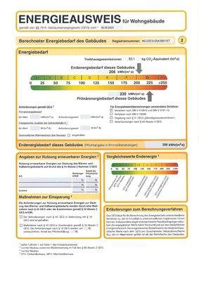 Energieausweis Seite 2