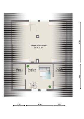 Grundriss Dachgeschoss